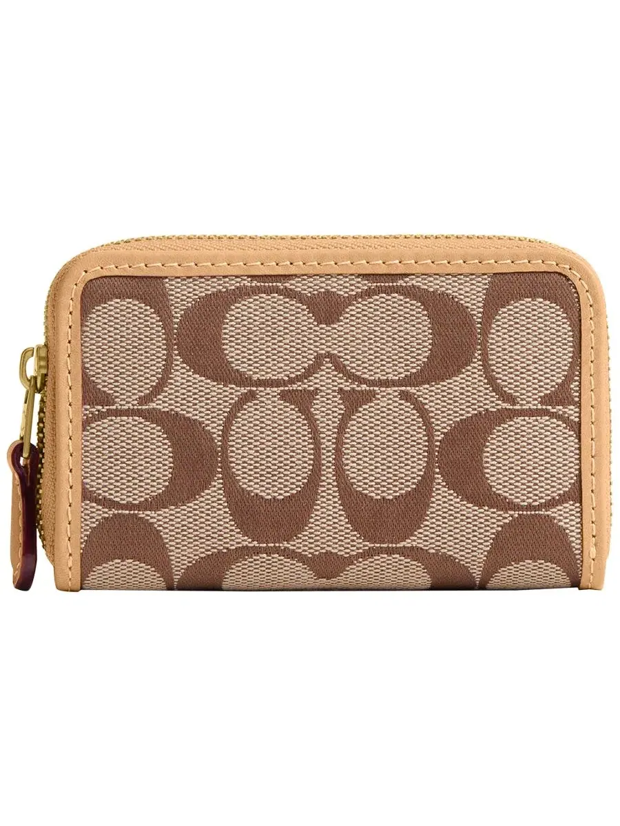 Картхолдер COACH Essential Small Signature Jacquard Zip Around Wallet