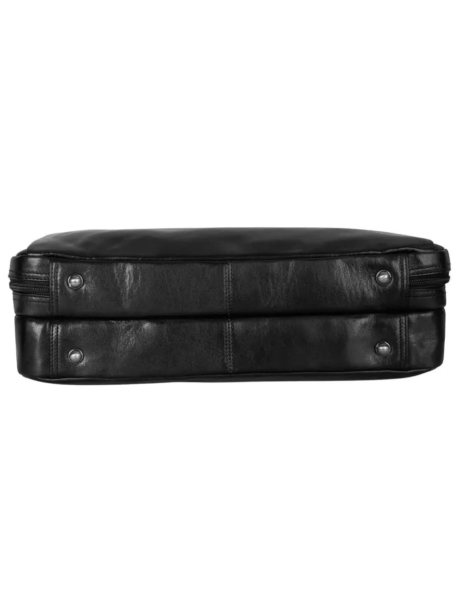 Мужской кожаный портфель для ноутбука Mancini — 5