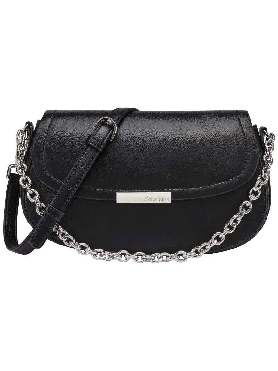 Сумка через плечо Azalea Small Crossbody Calvin Klein — изображение 1 из 12, черный/серебристый
