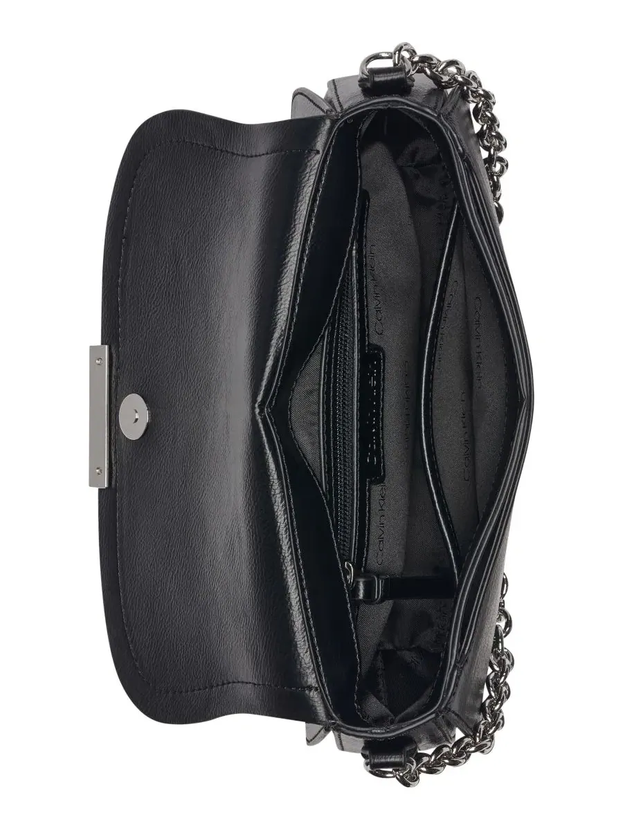 Сумка через плечо Azalea Small Crossbody Calvin Klein — изображение 6 из 12, черный/серебристый