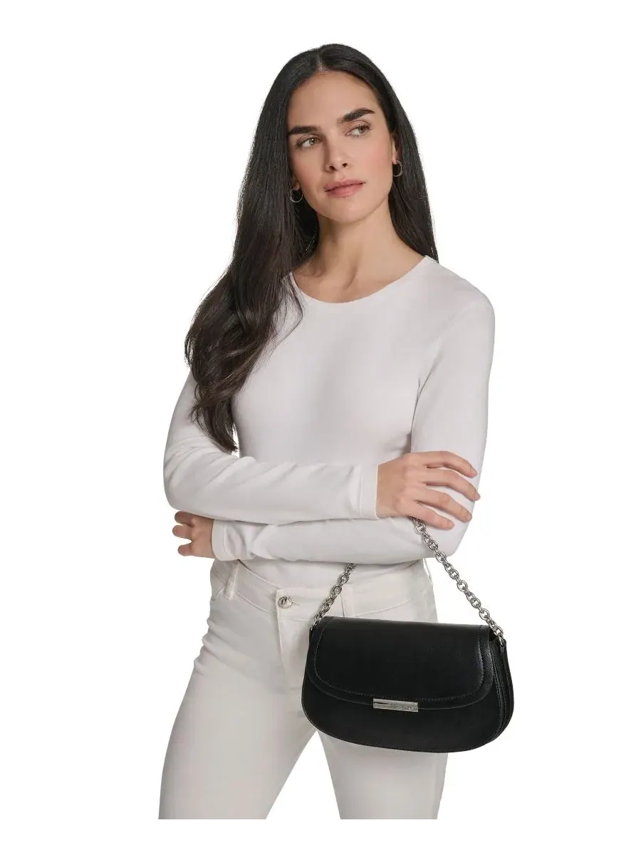 Сумка через плечо Azalea Small Crossbody Calvin Klein — изображение 9 из 12, черный/серебристый