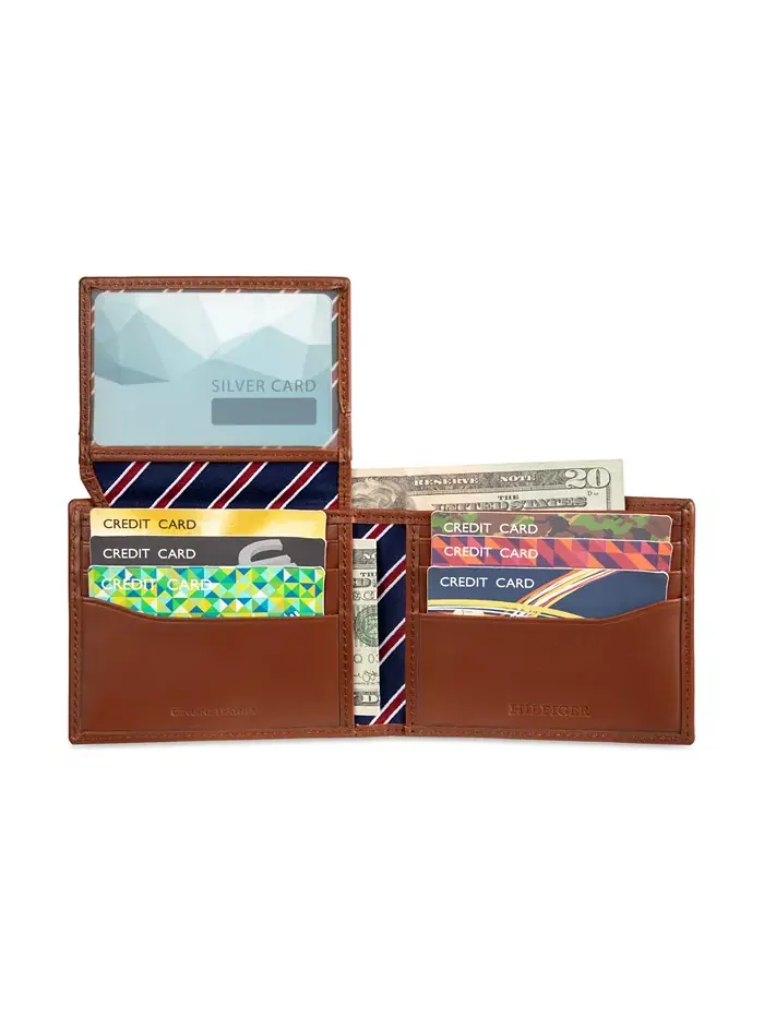 Мужской кошелек Overlay Passcase Tommy Hilfiger — изображение 5 из 7, бежевый