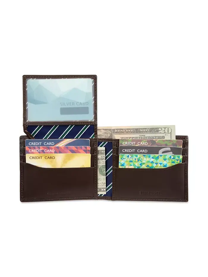 Мужской кошелек Overlay Passcase Tommy Hilfiger — изображение 5 из 7, коричневый
