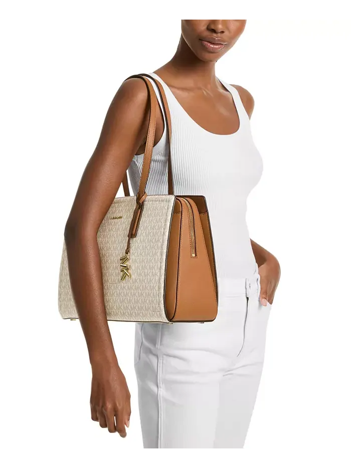 Сумка Michael Kors Laila — изображение 2 из 5, ваниль/орех