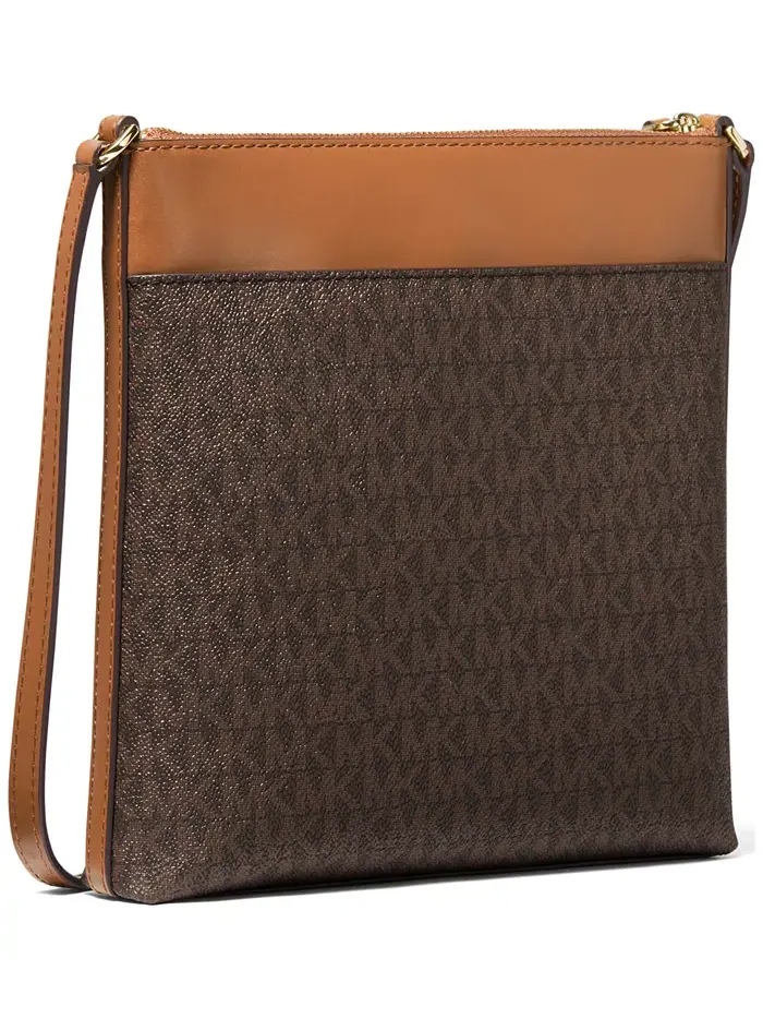 Сумка женская малая кросс-боди mk sig semi lux sm Michael Kors Jet Set Charm — изображение 3 из 4, коричневый