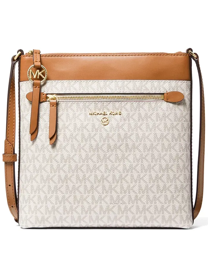 Сумка женская малая кросс-боди Michael Kors Jet Set Charm North South — изображение 1 из 4, коричневый
