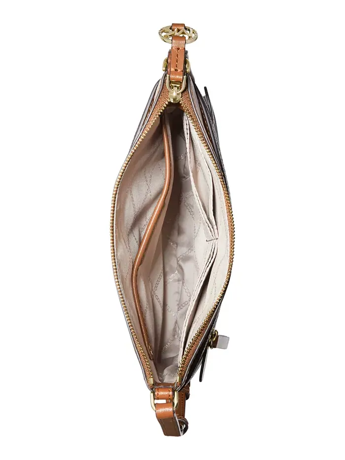 Сумка женская малая кросс-боди Michael Kors Jet Set Charm North South — изображение 2 из 4, коричневый