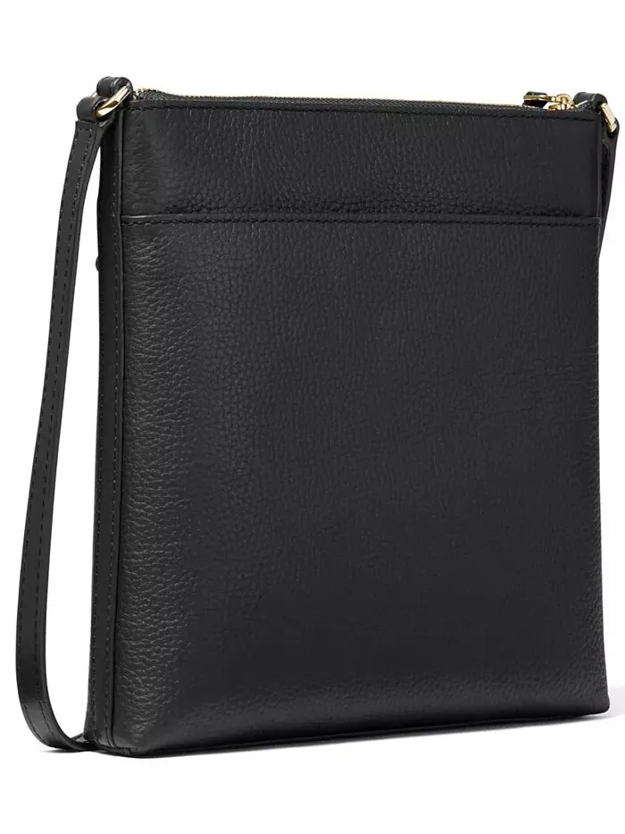 Сумка женская малая тисненая кожа pebble Michael Kors Jet Set Charm NS Flat Crossbody — изображение 4 из 5, черный