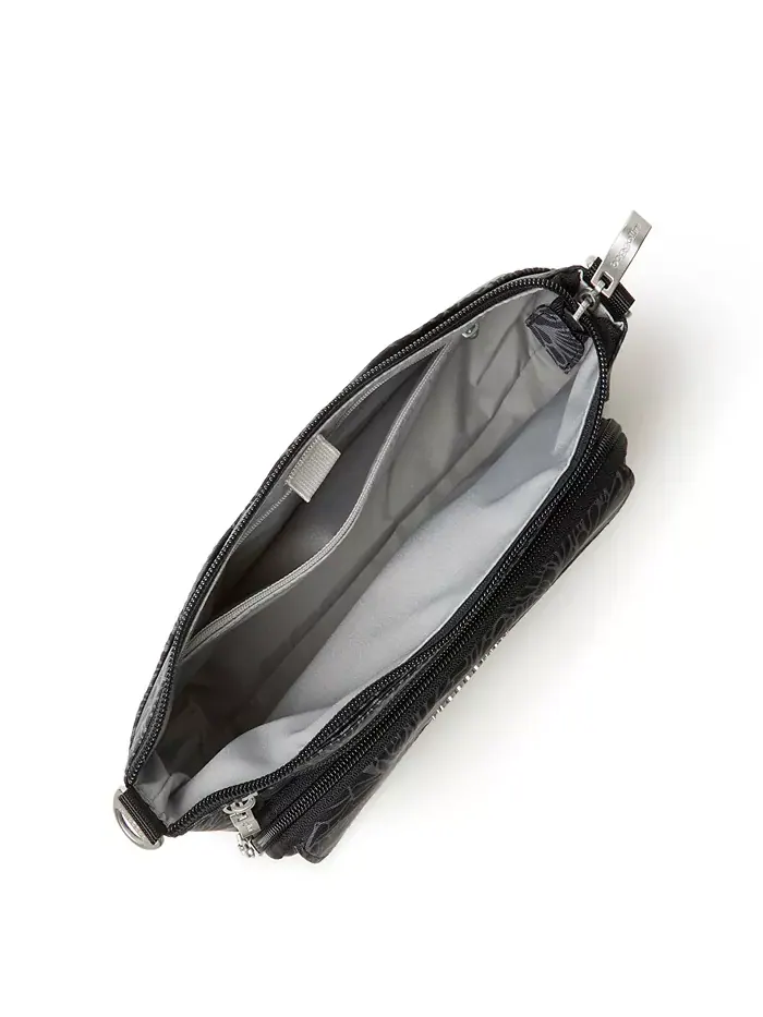 Женская повседневная сумка-кроссбоди Original RFID Baggallini — изображение 4 из 4, полуночный цветок