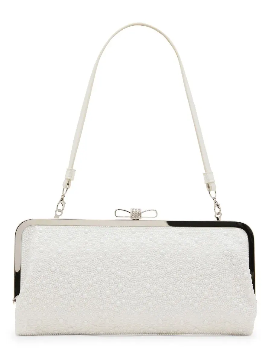 Небольшая сумка через плечо с имитацией жемчуга, модель Imitation Pearl Small Shoulder Handbag — изображение 2 из 5