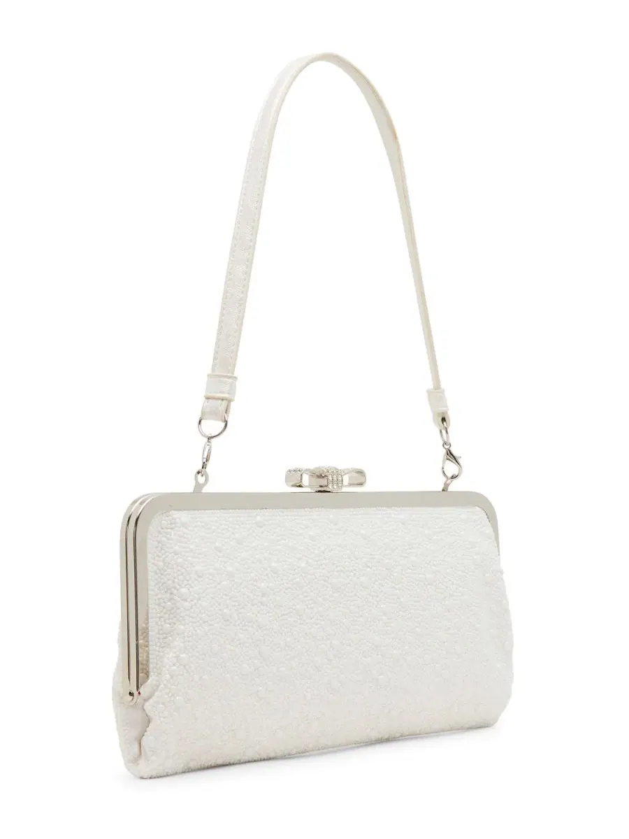 Небольшая сумка через плечо с имитацией жемчуга, модель Imitation Pearl Small Shoulder Handbag — изображение 3 из 5