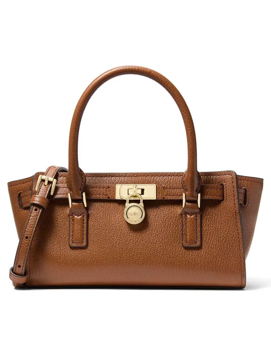 Сумка женская очень малая кросс-боди 100% кожа Michael Kors Hamilton East West — изображение 1 из 6, коричневый