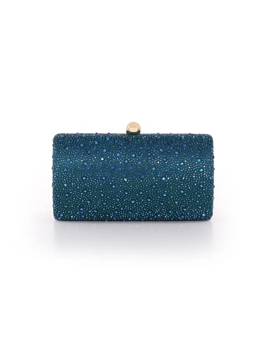 Клатч-минаудиер с кристаллами Fern Crystal Jewel Badgley Mischka