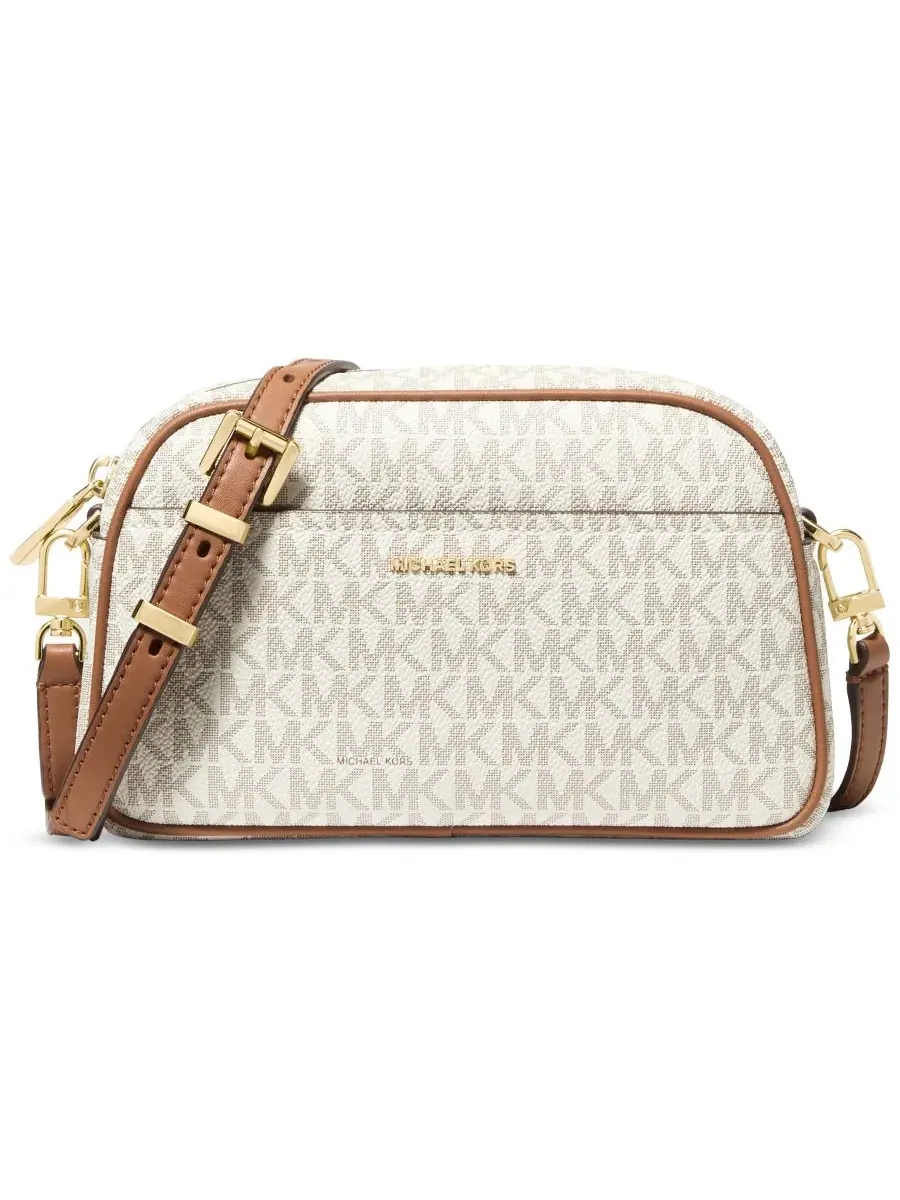 Сумка малая Michael Kors Jet Set Camera — изображение 1 из 3, ваниль/орех