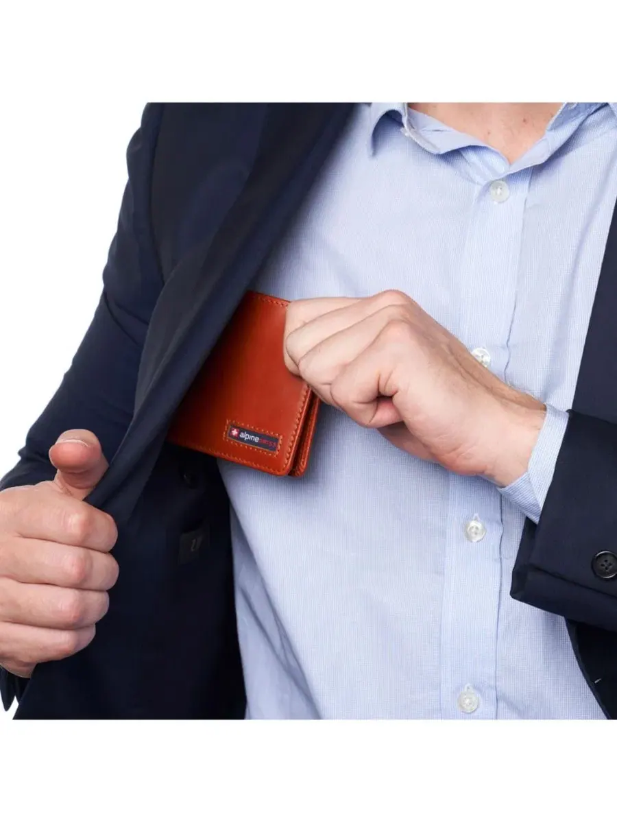 Мужской деловой портфель Connor Executive Bifold | Портфель для деловых вещей | Высококачественная — 5