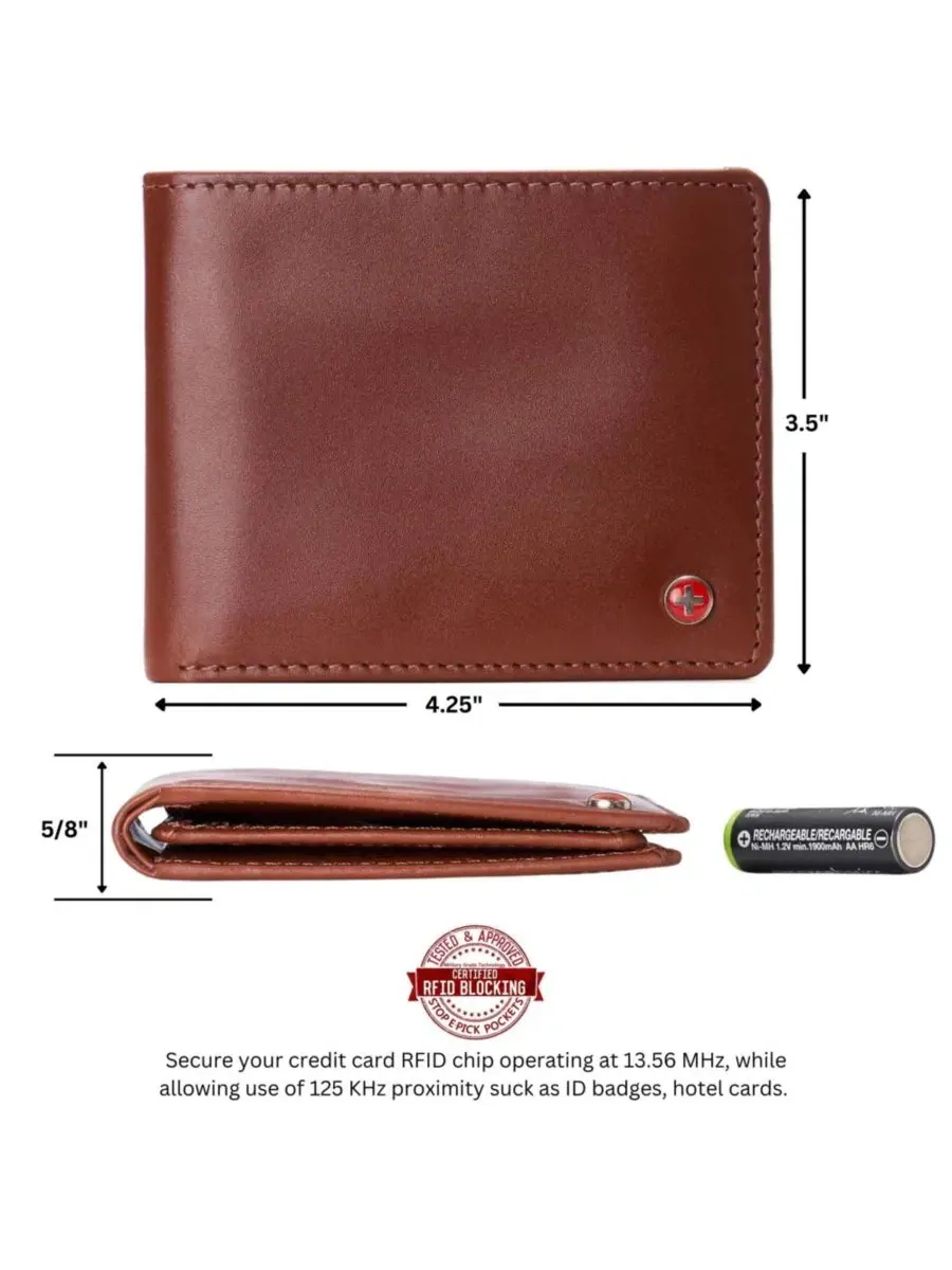 Мужской деловой портфель Connor Executive Bifold | Портфель для деловых вещей | Высококачественная — 3