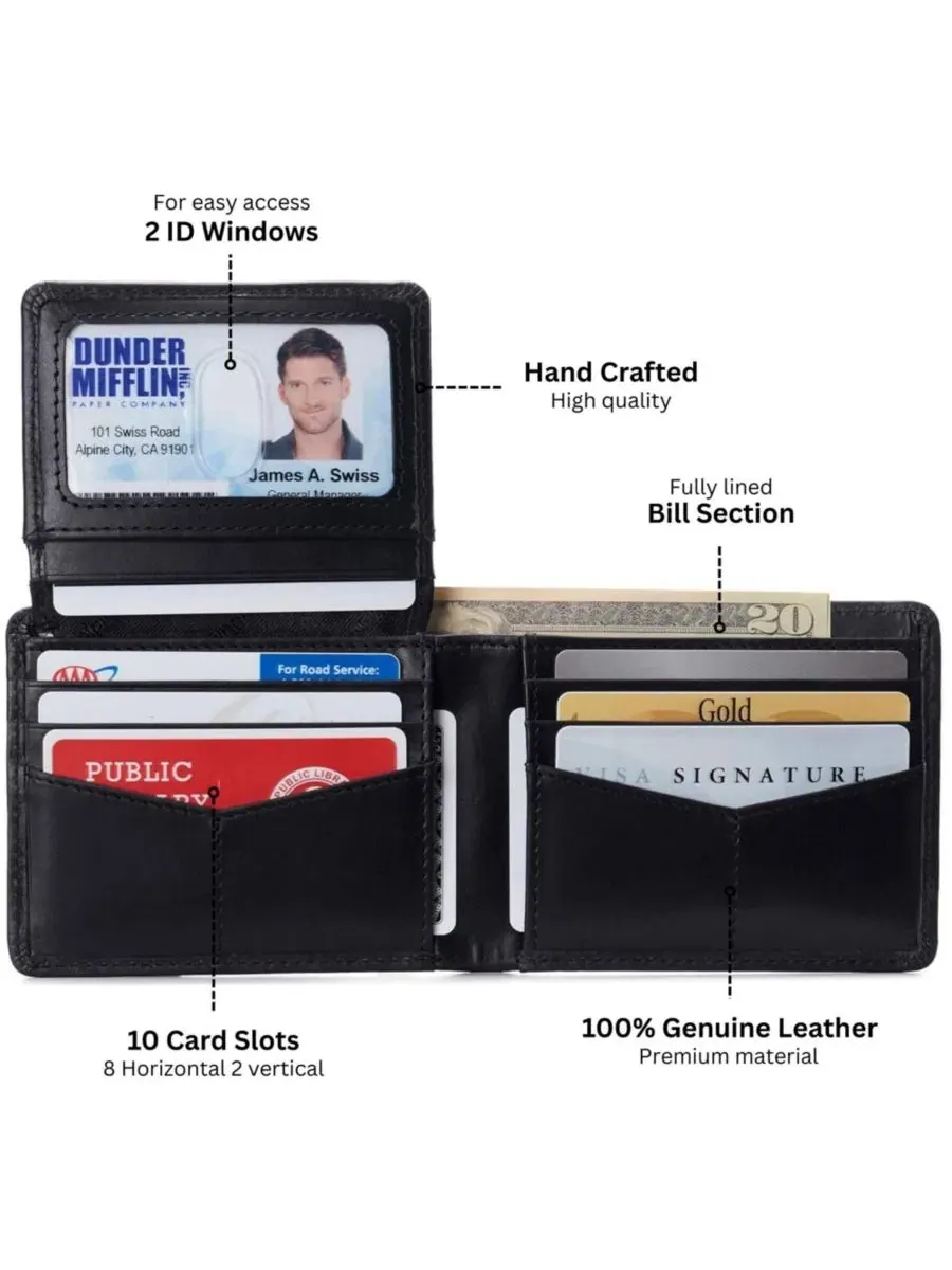 Мужской деловой портфель Connor Executive Bifold | Портфель для деловых вещей | Высококачественная — 4
