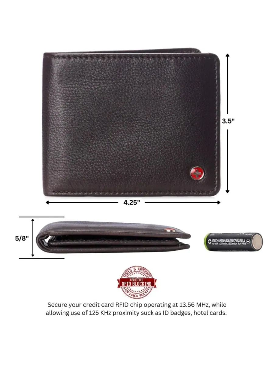 Мужской деловой портфель Connor Executive Bifold | Портфель для деловых вещей | Высококачественная — 3