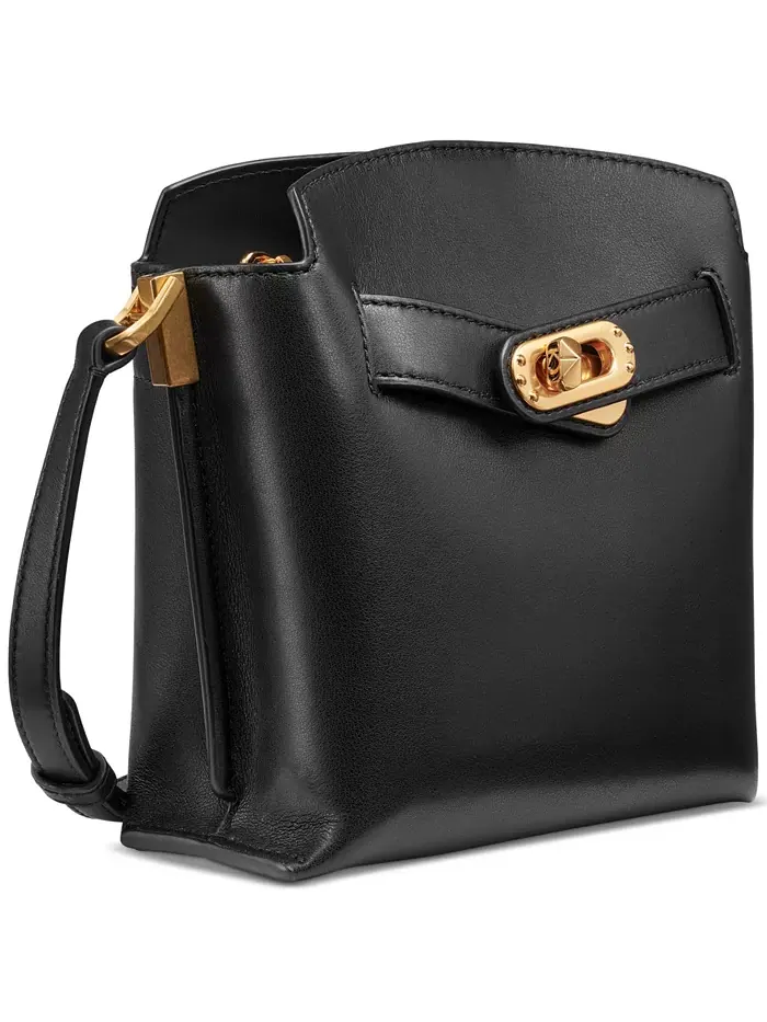 Сумка кросс-боди Bridgehampton с поворотным замком Donna Karan New York — изображение 2 из 6, черный/золотистый