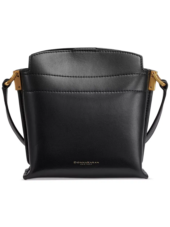 Сумка кросс-боди Bridgehampton с поворотным замком Donna Karan New York — изображение 5 из 6, черный/золотистый