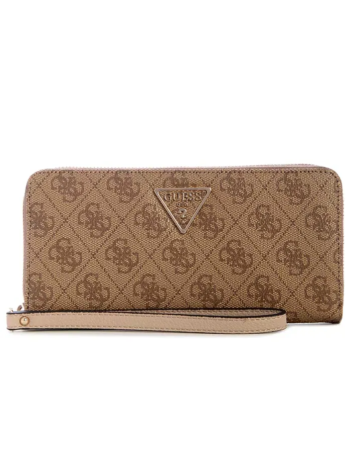 Большой кошелек Laurel II с застежкой-молнией GUESS — изображение 1 из 3, латте