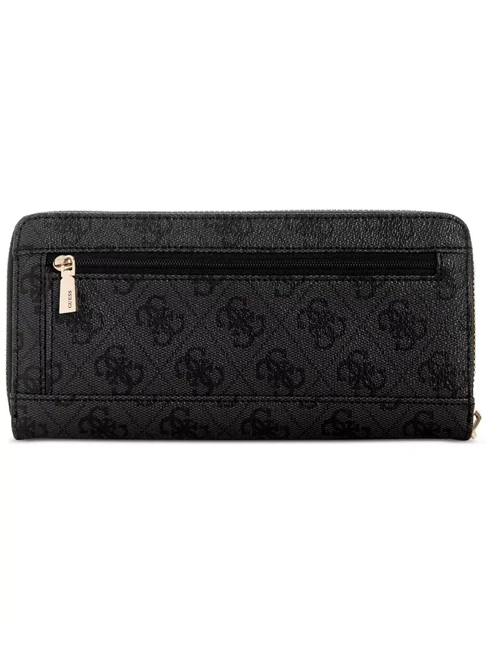 Кошелек Laurel II Large Zip Around GUESS — изображение 3 из 3, угольный