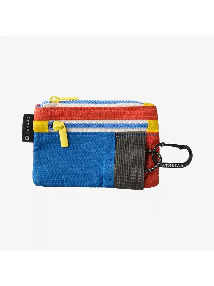 Мужской кошелек с цветными блоками Pouch Wallet Thread Wallets — изображение 1 из 3, красный