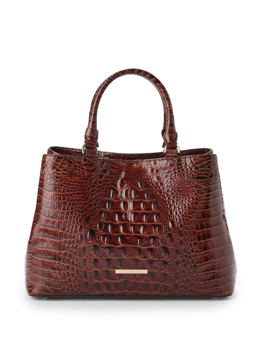 Сумка-мессенджер Denise Medium Melbourne из натуральной кожи Brahmin — изображение 1 из 8, пекан