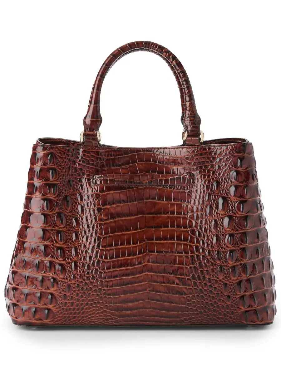 Сумка-мессенджер Denise Medium Melbourne из натуральной кожи Brahmin — изображение 2 из 8, пекан