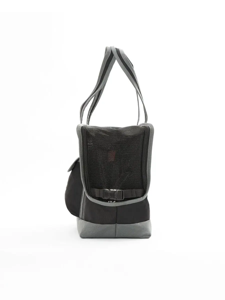 Большая сумка-переноска для животных Manhattan Portage — изображение 6 из 7, черный серый