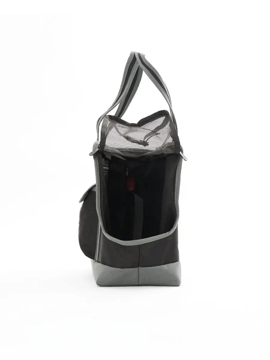 Большая сумка-переноска для животных Manhattan Portage — изображение 7 из 7, черный серый