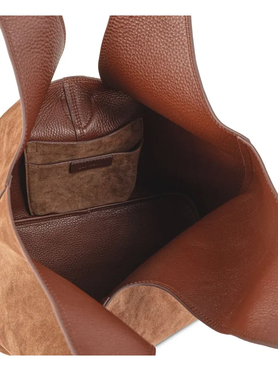 Сумка-тоут средняя Lucy Buckle Medium Tote Handbag Sam Edelman — изображение 4 из 6, карамель