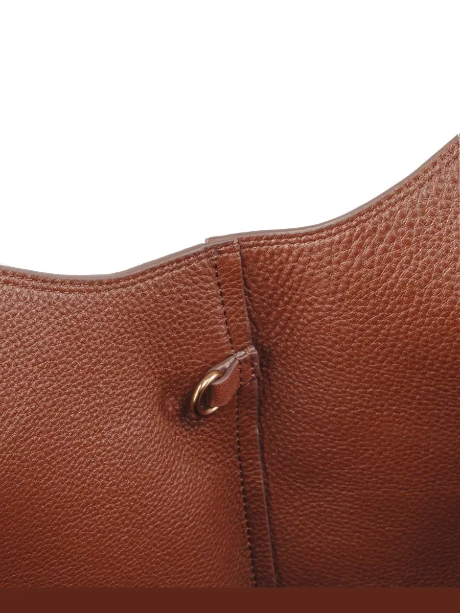 Сумка-тоут средняя Lucy Buckle Medium Tote Handbag Sam Edelman — изображение 6 из 6, карамель
