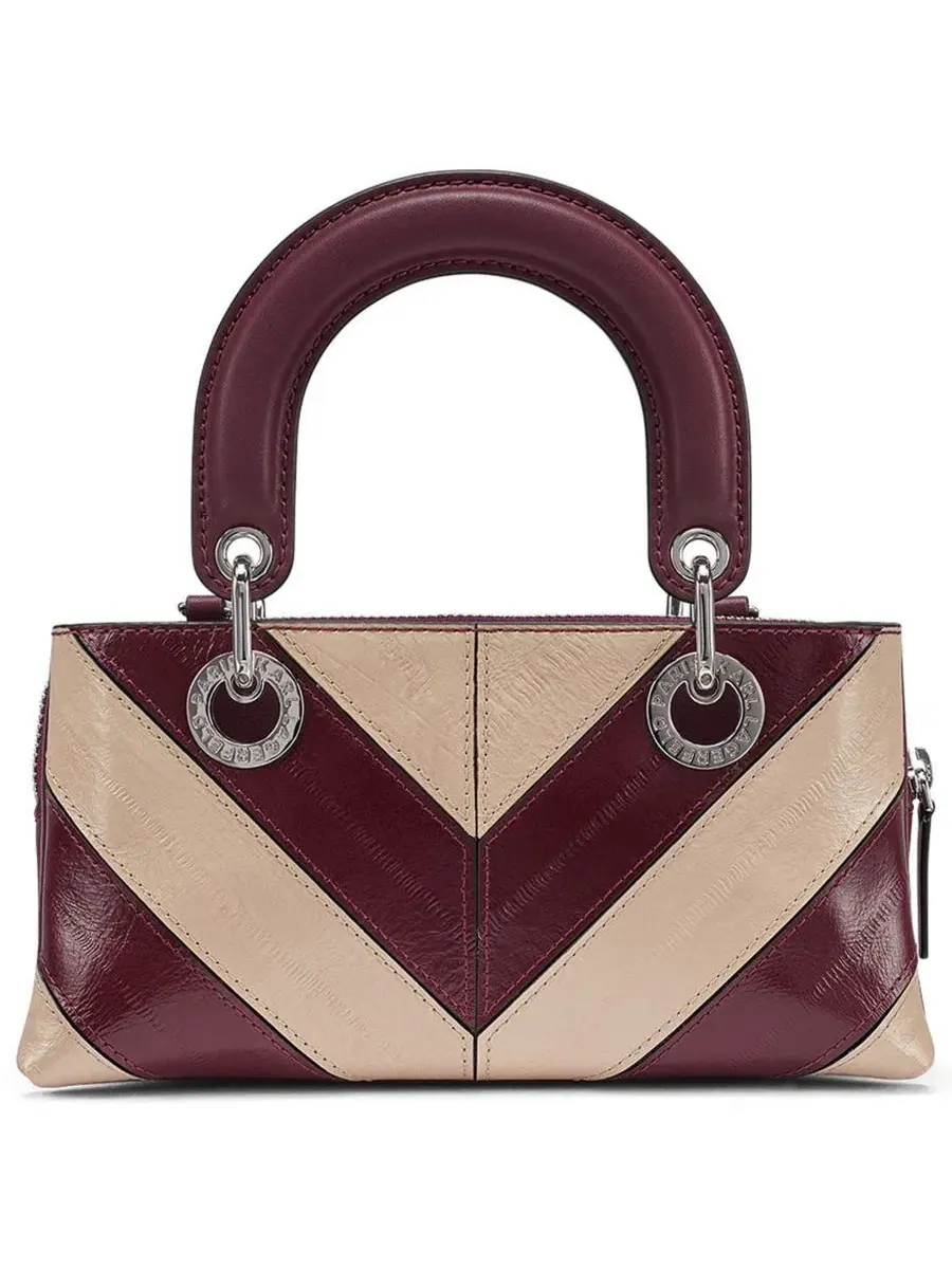 Сумка через плечо Benoite Small Leather Satchel KARL LAGERFELD PARIS — изображение 2 из 5, белый