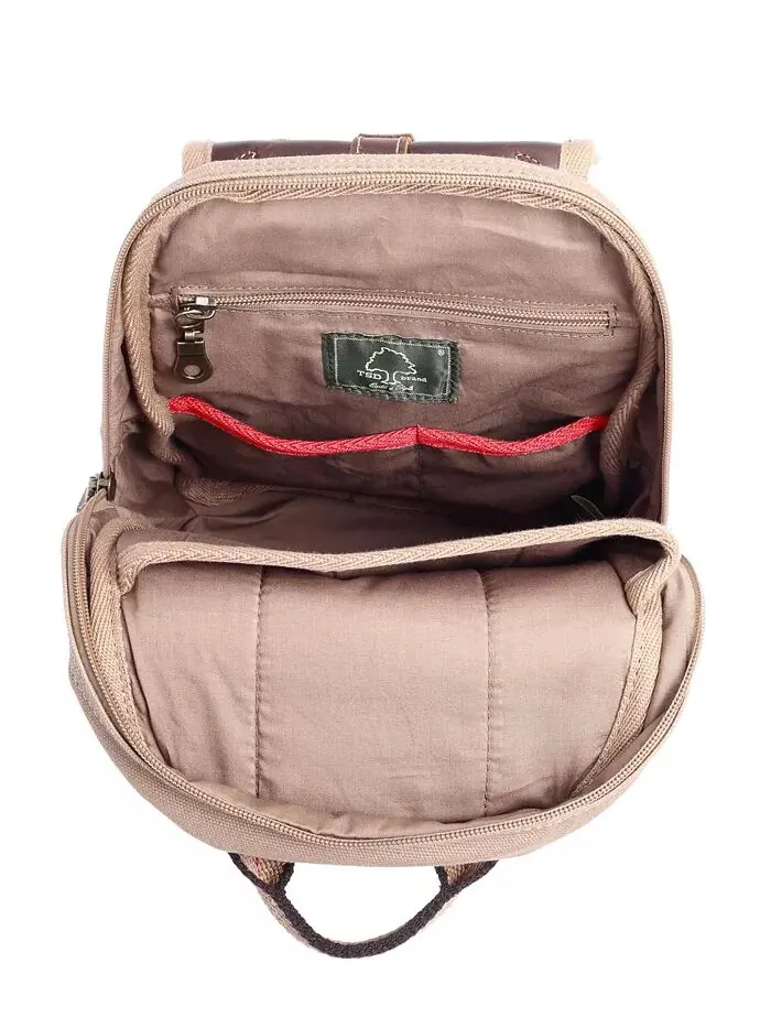 Сумка-слинг Turtle Ridge Canvas TSD BRAND — изображение 2 из 10, верблюжий