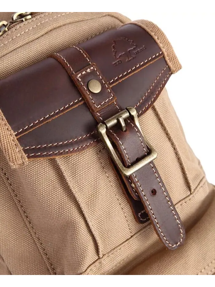 Сумка-слинг Turtle Ridge Canvas TSD BRAND — изображение 9 из 10, верблюжий