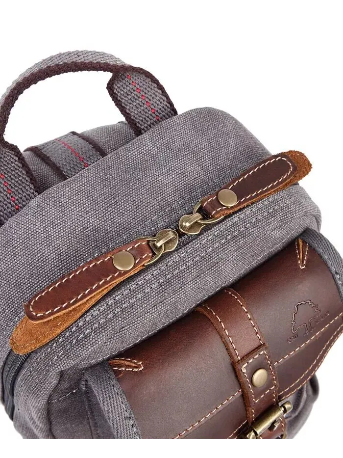 Сумка-слинг Turtle Ridge Canvas TSD BRAND — изображение 7 из 9, серый