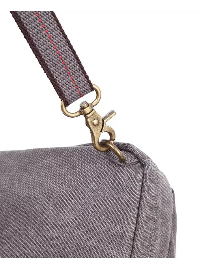 Сумка-слинг Turtle Ridge Canvas TSD BRAND — изображение 9 из 9, серый