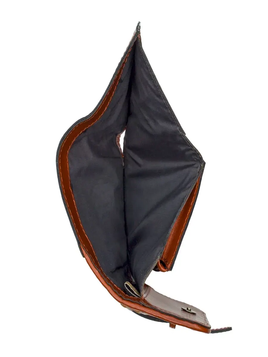 Кошелек Perla Woven Leather из кожи Patricia Nash — изображение 7 из 7, коричневый