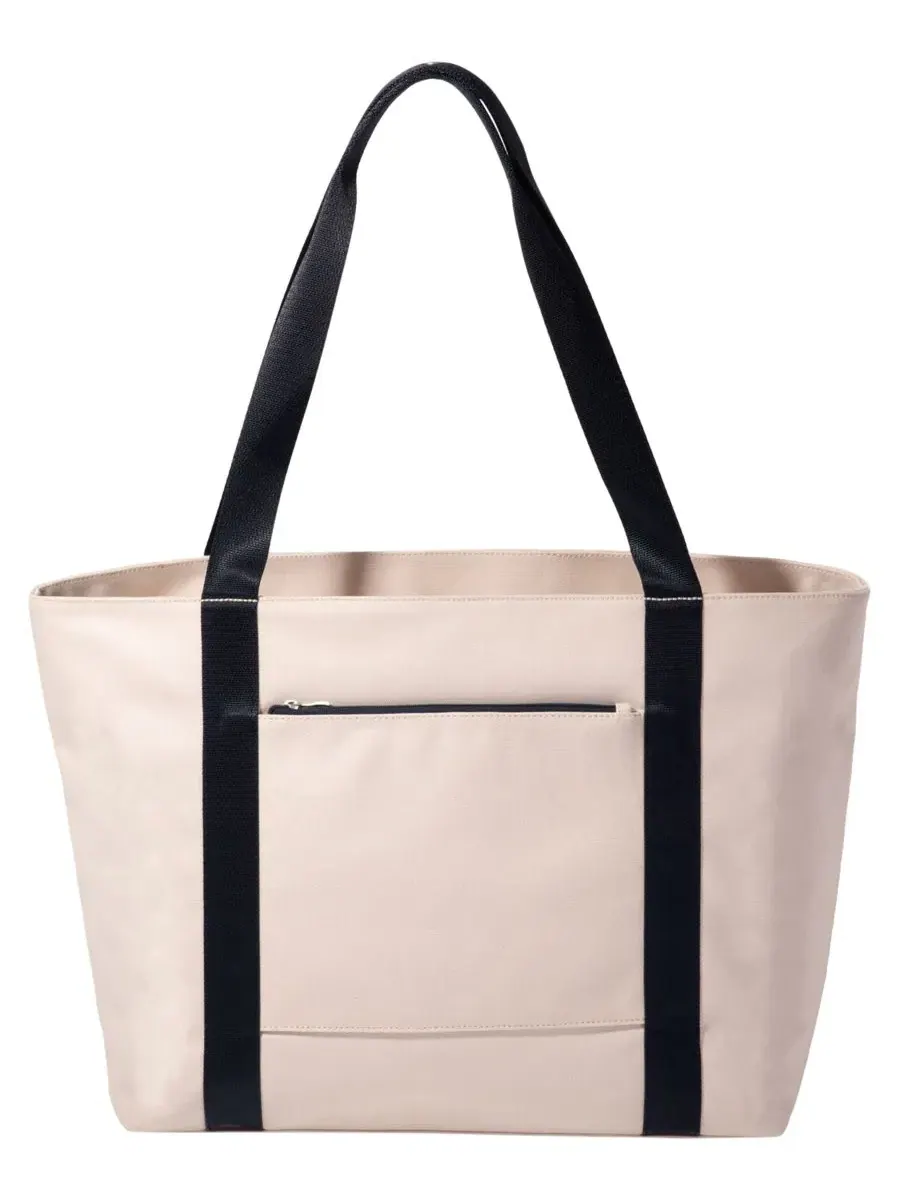 Сумка-тоут из нейлона с рукавом для ноутбука, Extra-Large, Via Tote Baggallini — изображение 2 из 4, натуральный темно-синий