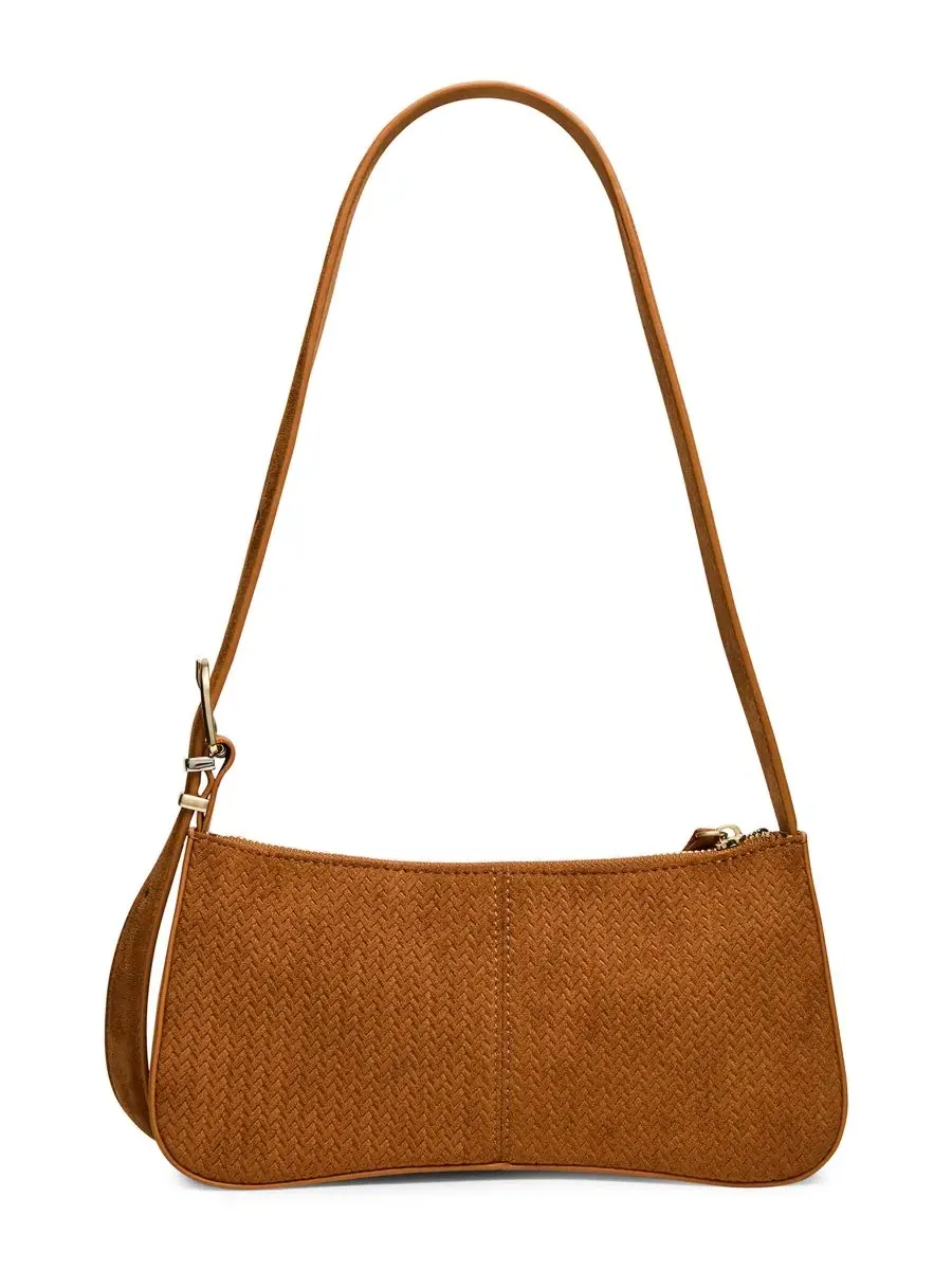 Сумка через плечо с плетением Tanziew Zippered Steve Madden — изображение 2 из 5, коричневый