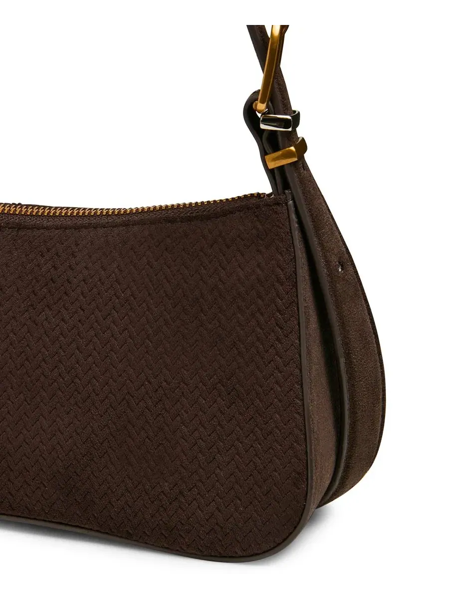 Сумка-шопер с плетеным дизайном, модель Tanziew Steve Madden — изображение 5 из 5, шоколад