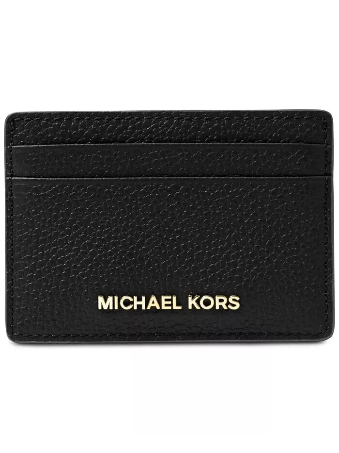 Держатель карты Jet Set Michael Kors — изображение 1 из 3, черный/золотистый