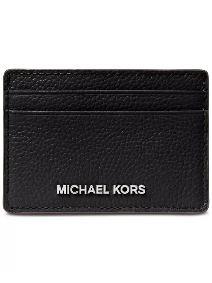 Держатель карты Jet Set Michael Kors — изображение 1 из 1, черный/серебристый