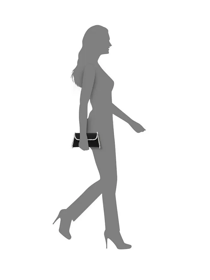 Сумка с трапециевидным клапаном и отделкой из искусственного жемчуга Nina — изображение 7 из 7, розовый