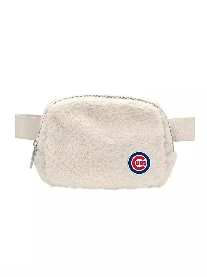 Мужская и женская поясная сумка Chicago Cubs Sherpa Logo Brands — белый