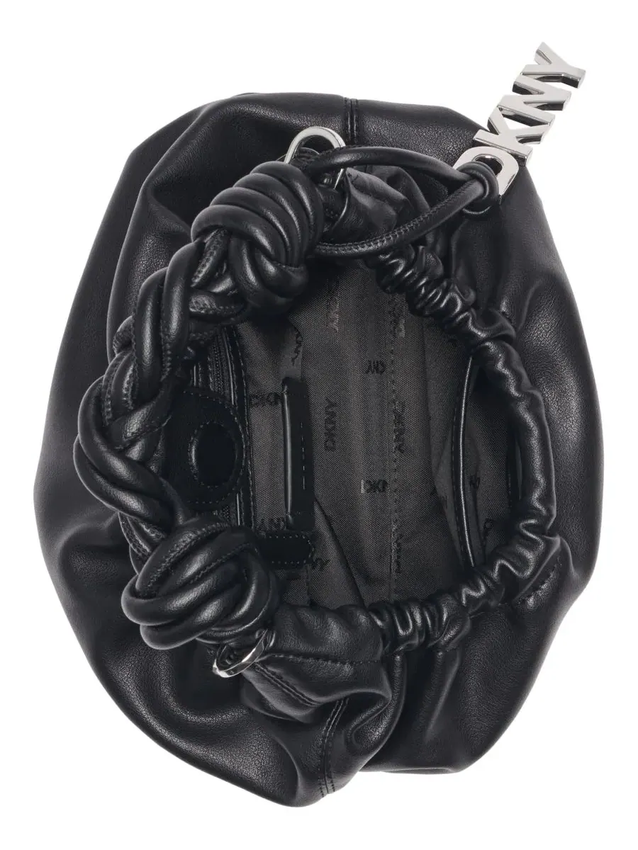 Маленькая сумка через плечо Pia DKNY — изображение 4 из 5, черный/серебристый