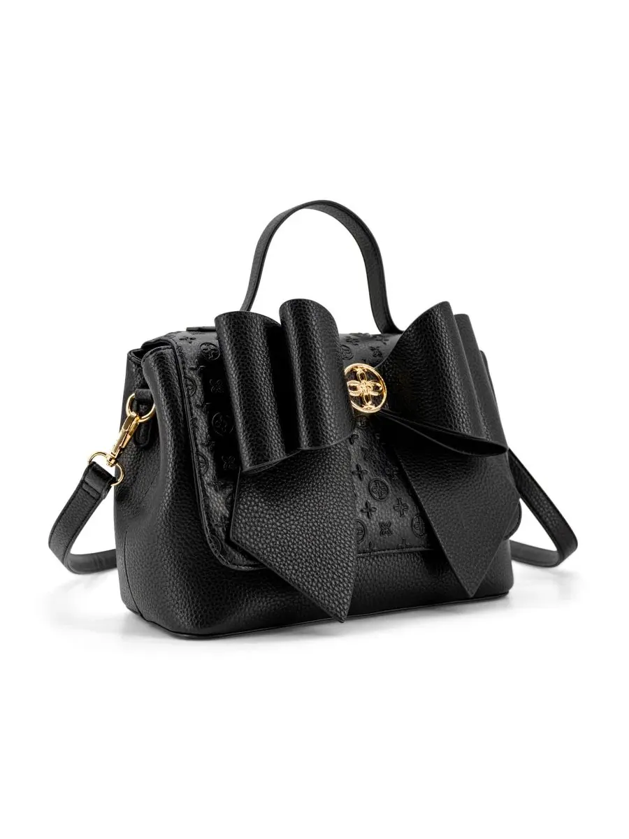 Сумка-саквояж Noble Cross-Bow Embossed Small Satchel Handbag Like Dreams — изображение 3 из 6, черный