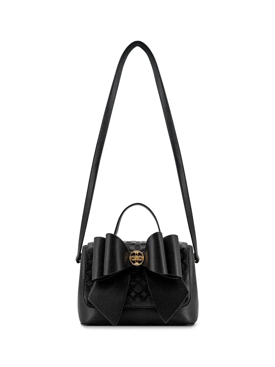 Сумка-саквояж Noble Cross-Bow Embossed Small Satchel Handbag Like Dreams — изображение 6 из 6, черный