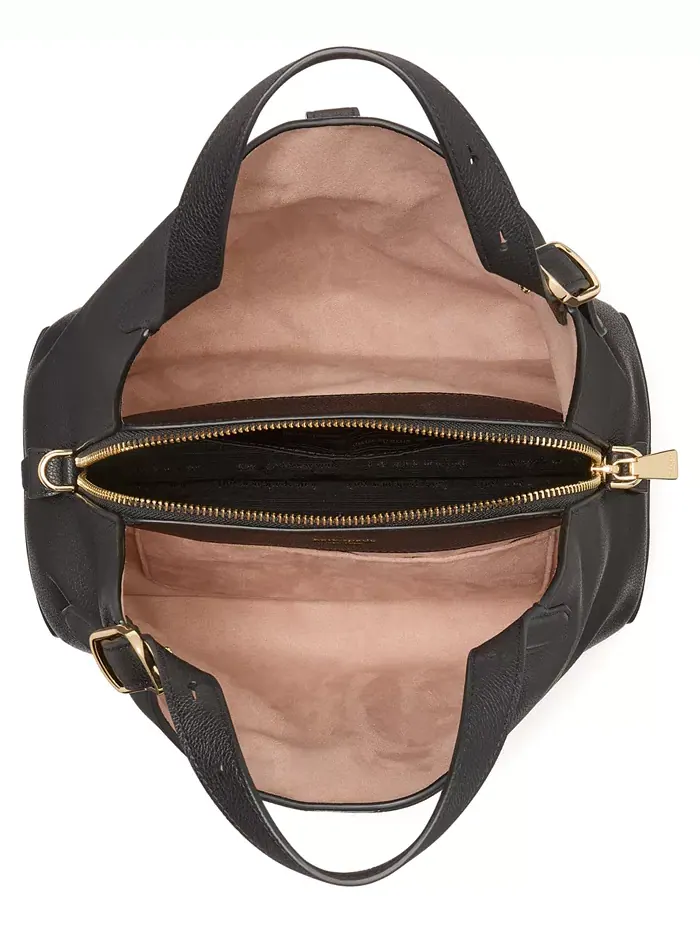 Сумка-тоут Deco из гладкой кожи с текстурой гальки kate spade new york — изображение 5 из 7, черный